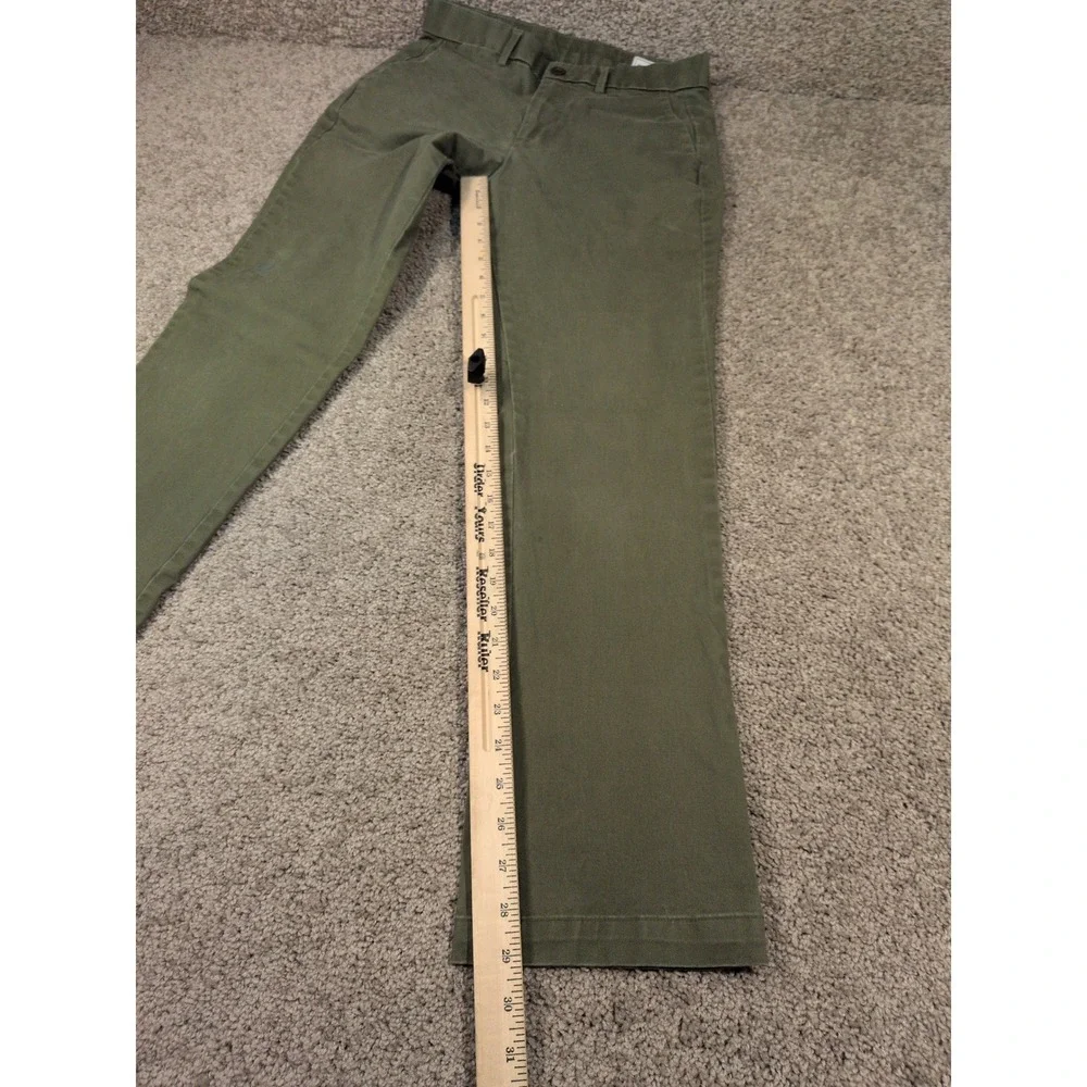 GAP Mens Straight Fit Chinos Olive Green Stretch Twill‎ Pants 28x30